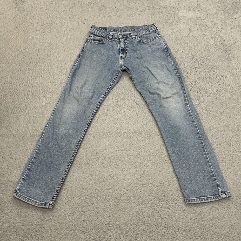 Levis Jeans Mens 31x30 Blue Denim 511 Slim Straight American Light Wash Stretch